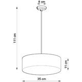 Nice Lamps Siva viseča svetilka ø 35 cm Atis – | Shoptok.si