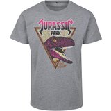 Merchcode Jurassic Park Pink Rock Tee Heather Gray | Shoptok.si