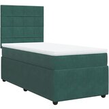 Maison Chic Box spring postelja - Vzmetna postelja z vzmetnico temno zelena 80x200 cm žamet SL10578, (21901852) Cene
