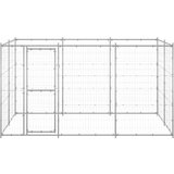  Zunanji pasji boks pocinkano jeklo 7,26 m², (20799146) | Shoptok.si