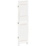  Sobna pregrada s 3 panela retro bijela od masivnog drva paulovnije | shoptok.hr