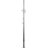  Vrtna vrata Srebrno 85 x 144 cm Nehrđajući čelik | shoptok.hr