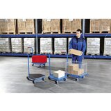 eurokraft pro voziček z ročajem, nosilnost 100 kg, nakladalna površina z navarjenim okvirjem iz jeklenih kotnikov, 610 x 410 mm | Shoptok.si