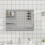 vidaXL Kopalniško ogledalo sivo sonoma 60x10,5x45 cm konstruiran les Cene