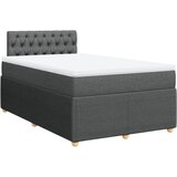 Maison Chic Box spring postelja - Vzmetna postelja z vzmetnico temno siva 120x190 cm blago SL11989, (21906094) | Shoptok.si