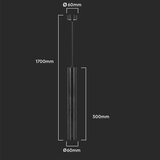  Luster na kablu 1xGU10/35W/230V 50 cm crni | Eponuda.com