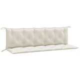  Jastuci za vrtnu klupu 2 kom prošarano krem 180x50x7 cm tkanina | shoptok.hr