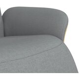  Naslonjač od tkanine s osloncem za noge svjetlosivi | shoptok.hr