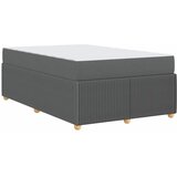  Krevetna konstrukcija Tamno siva 120 x 200 cm tkanina | shoptok.hr