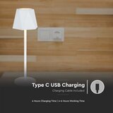  LED prigušiva punjiva stona lampa LED/4W/5V 3000-6000K 1800 mAh bela | Eponuda.com
