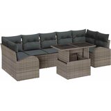  Sjedeća garnitura za vrt 8 kom. Siva Poli Ratan 289 x 124 x 85 cm | Shoptok.si