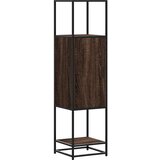 Maison Chic Visoka omara - Komoda - Predalnik rjavi hrast 35,5x35x139 cm inž. les in kovina, (21719521) Cene