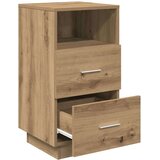 vidaXL Noćni ormarić s 2 ladice artisan hrast 36x36x68 cm | shoptok.hr