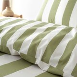 Catherine Lansfield Zelena/kremno bela enojna posteljnina 135x200 cm Cove Stripe – | Shoptok.si