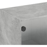  Zidni ormarić sa staklenim vratima boja betona 102 x 37 x 35 cm | Shoptok.si