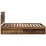  Krevetna konstrukcija s uzglavljem Staro drvo 140 x 190 cm | shoptok.hr