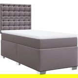 vidaXL Krevet s oprugama i madracem sivi 80 x 200 cm od umjetne kože | shoptok.hr