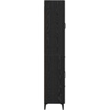  Highboard Crni hrast 69,5 x 34 x 180 cm Konstruirano drvo Slike