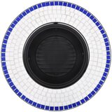 Posuda za vatru s mozaikom plavo-bijela 68 cm keramička | shoptok.hr