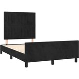  Posteljni okvir z vzglavjem črn 120x200 cm žamet, (20795003) | Shoptok.si