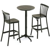  Barski Set / Moon Bar Ø60 & Gozo Bar 75cm x2 – Crna | Eponuda.com