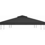  Pokrov za sjenicu s 2 razine 310 g/m² 4 x 3 m crni | shoptok.hr