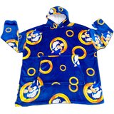 Sonic Dječji oversize ogrtač od koraljnog flisa Slike