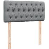  Okvir kreveta s oprugama i madrac svjetlosivi 90x200cm tkanina | shoptok.hr