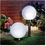  LED solarna lampa LED/1,2V 6500K 200 mAh preč. 10 cm IP44 bela/crna | Eponuda.com