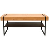Livetastic klubska miza, naravne barve, črna | Shoptok.si