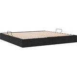  Ottomanska Okvir za krevet s pohranom s pohranom Baršun - Crna 200 x 200 cm | shoptok.hr