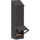 vidaXL Hranilnik za piščance Črna 13 x 12 x 51 cm Hladno valjana jeklo | Shoptok.si