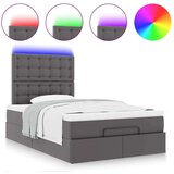 vidaXL otomanski okvir kreveta s madraca sivi 120x190cm umjetne kože | shoptok.hr
