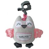  BabyMix plišasta glasbena Sova – siva&roza | Shoptok.si