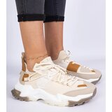 Gemre Beige women's sock-top sneakers Milada | Shoptok.si