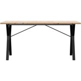  Blagovaonski stol Y-oblika 160x80x75,5 cm od borovine i čelik | shoptok.hr