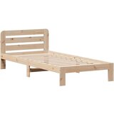 vidaXL Posteljni okvir brez vzmetnice 90x200 cm trdna borovina | Shoptok.si
