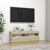 vidaXL TV ormarić s LED svjetlima boja hrasta sonome 100 x 35 x 40 cm | shoptok.hr