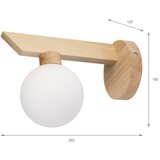  Zidno svetlo ANTONIO 1xG9/5W/230V hrast/bela | Eponuda.com
