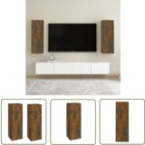 The Living Store TV omarica 2 kosa dimljeni hrast 30,5x30x90 cm inženirski les - TV Omarica, (21738338) Cene