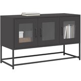 TV ormarić crni 100,5x39x60,5 cm hladno valjani čelik | shoptok.hr