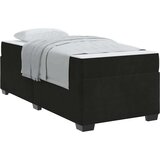 vidaXL Posteljni okvir z vzmetnico Drugo Črna 80 x 200 cm Žamet | Shoptok.si