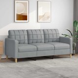  Trosjed od tkanine svjetlosivi 180 cm | shoptok.hr