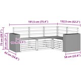  Set vanjskih sofa 4 kom. Poliester | shoptok.hr