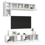 vidaXL 5-dijelni set TV ormarića bijeli od iverice | shoptok.hr