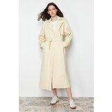 Trendyol Beige Oversize Wide Cut Belted Trench Coat | Shoptok.si