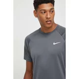 Nike Kratka majica za vadbo siva barva