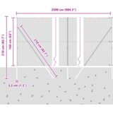 vidaXL Šesterokotna ograja Siva 1,6x25 m Jeklo | Shoptok.si