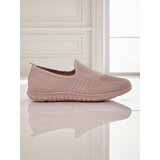 Resti Aelia women's pink fabric shoes, comfortable flat heel moccasins | Shoptok.si