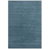 Flair Rugs Modra ročno tkana volnena preproga 120x170 cm Textured Wool Border – Cene